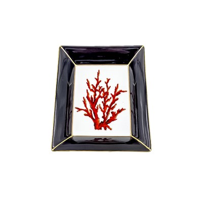 IOANNIDIS DECO - Trinket tray fransera corallo rosso I001983