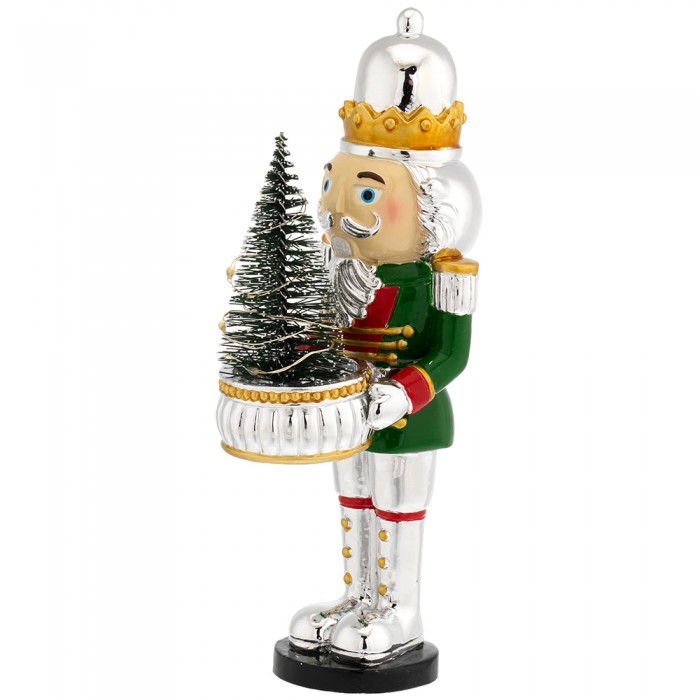 Christmas Charms 2026 - Nutcracker soldier with led sapling H.20 I002059