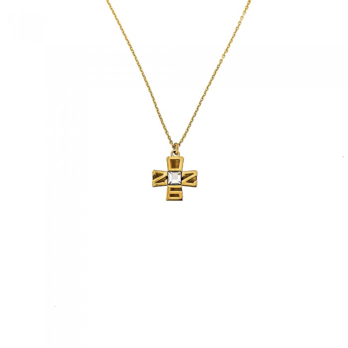 Christmas charms 2026-Cross Pendant 2026 with clear stone I002511_2