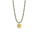 LALAOUNIS CHARMS 2026 - Necklace with faceted jade beads and 18k gold Pegasus motif PE01354