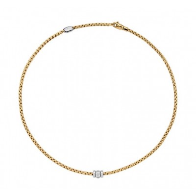 FOPE - Necklace with rhombus-set diamonds 73101C3_PB_G FOPE - Necklace with rhombus-set diamonds 73101C3_PB_G