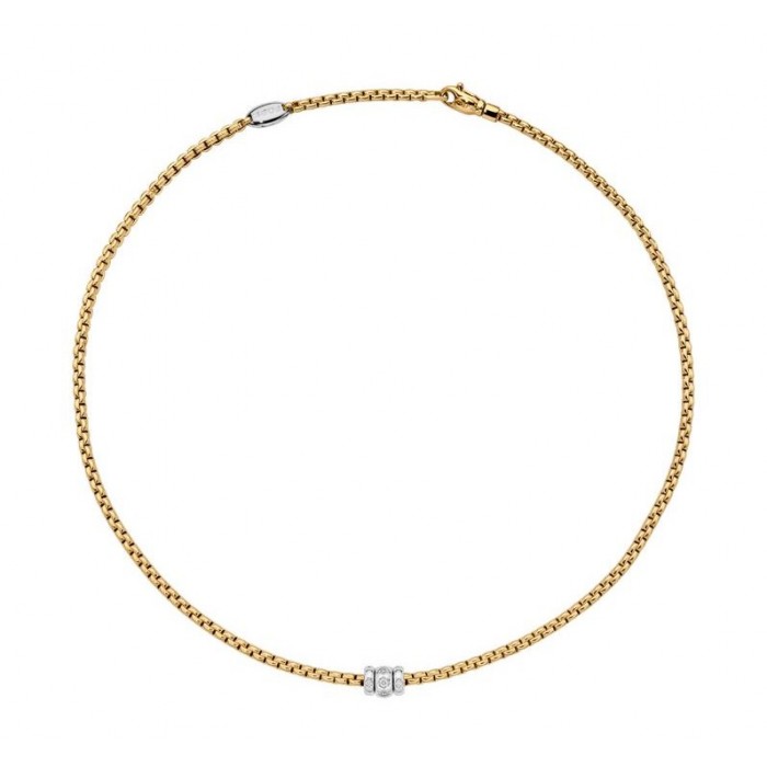 FOPE - Necklace with rhombus-set diamonds 73101C3_PB_G