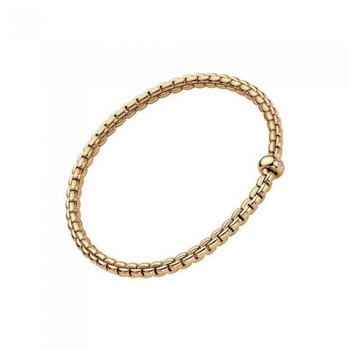 FOPE-Eka Collection Flex'it bracelet with a white diamond 01M01BX_BB_G_XGX_00M