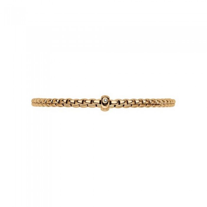 FOPE-Eka Collection Flex'it bracelet with a white diamond 01M01BX_BB_G_XGX_00M