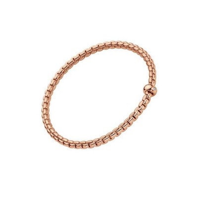 FOPE-Eka Collection Flex'it bracelet with a white diamond 01M01BX_BB_R_XRX_00M
