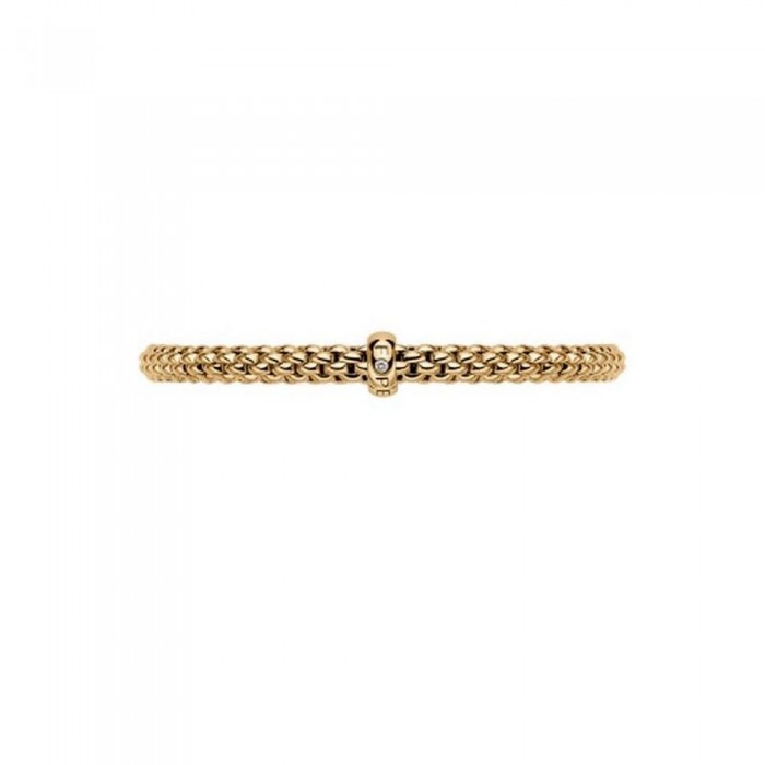 FOPE-Solo Collection Flex'it bracelet with a white diamond 01M06BX_BB_G_XGX_00M