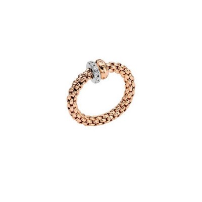 FOPE-Solo Collection Flex'it ring with diamonds pavé 62408AX_PB_R_BRX_00M FOPE-Solo Collection Flex'it ring with diamonds pavé 62408AX_PB_R_BRX_00M