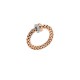 FOPE-Solo Collection Flex'it ring with diamonds pavé 62408AX_PB_R_BRX_00M