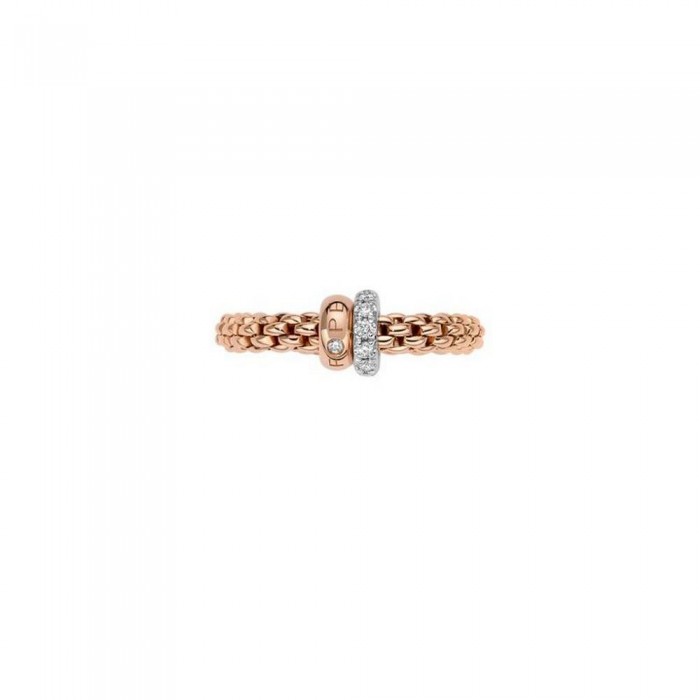 FOPE-Solo Collection Flex'it ring with diamonds pavé 62408AX_PB_R_BRX_00M