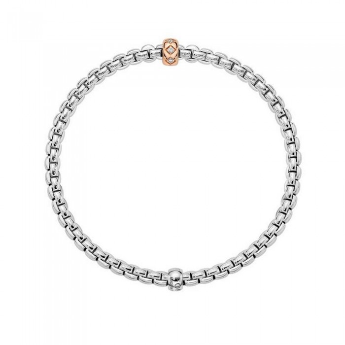 FOPE-Eka Collection Flex'it bracelet with rhombus-set diamonds 73101BX_BB_B_XRX_00M FOPE-Eka Collection Flex'it bracelet with rhombus-set diamonds 73101BX_BB_B_XRX_00M