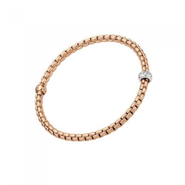 FOPE-Eka Collection Flex'it bracelet with rhombus-set diamonds 73101BX_BB_R_XBX_00M