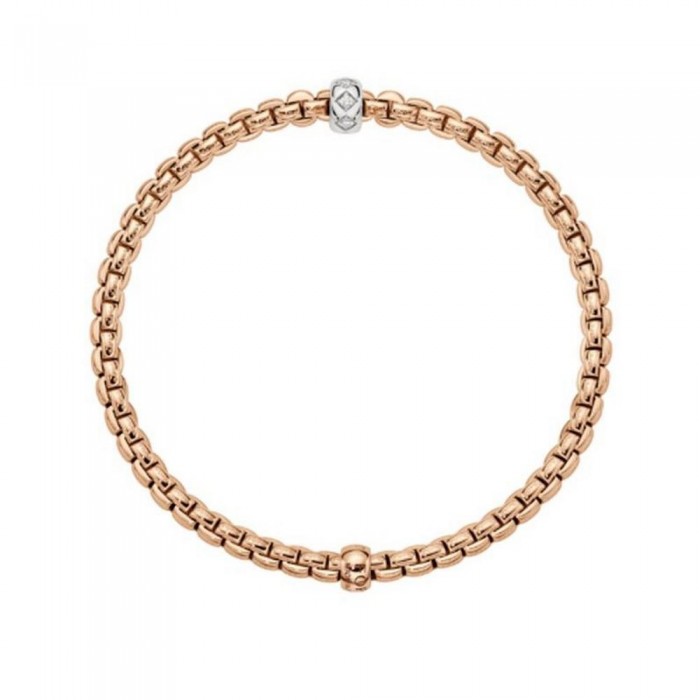 FOPE-Eka Collection Flex'it bracelet with rhombus-set diamonds 73101BX_BB_R_XBX_00M