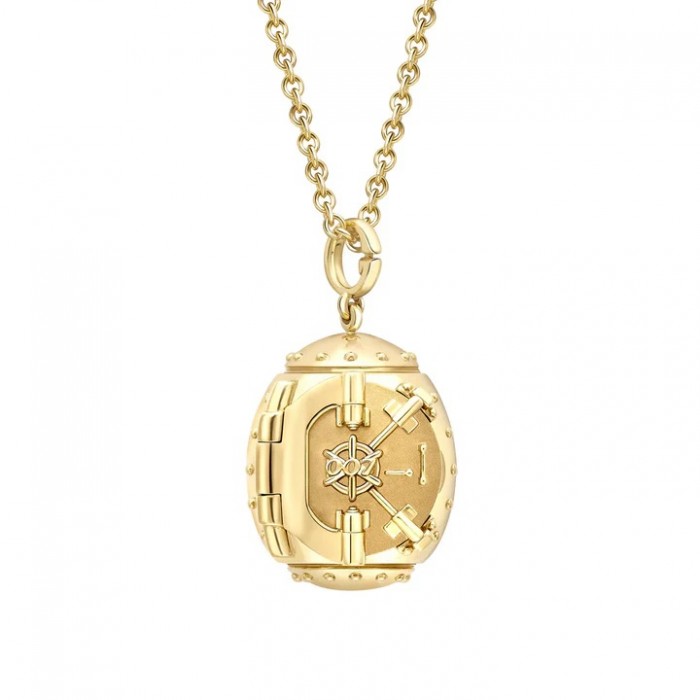 FABERGE - Fabergé Goldfinger Egg Safe Locket with Ruby Heart Surprise 4028/20