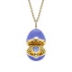 FABERGE - Fabergé Essence Yellow Gold, Diamond & Blue Sapphire Heart Surprise Locket with Lavender Lacquer C1246FP2854/24