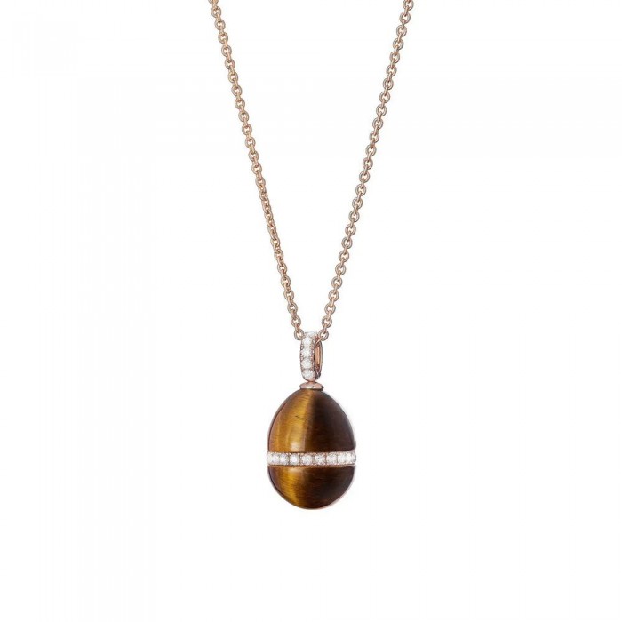 FABERGE - Heritage Forever Tigers Eye Egg Pendant 4097/2