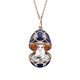 FABERGE-Heritage Rose Gold Dark Blue Guilloché Enamel Polar Bear Surprice Pendant 2982/14 FABERGE-Heritage Rose Gold Dark Blue Guilloché Enamel Polar Bear Surprice Pendant 2982/14
