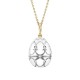 FABERGE- White And Yellow Gold Diamonds and White Enamel Carved Mother of Pearl Surprise Rose Pendant 3368/2 FABERGE- White And Yellow Gold Diamonds and White Enamel Carved Mother of Pearl Surprise Rose Pendant 3368/2