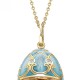 FABERGE- Heritage 18K Yellow Gold with Turquoise Guilloche Enamel and Hen surprise 1442/119 FABERGE- Heritage 18K Yellow Gold with Turquoise Guilloche Enamel and Hen surprise 1442/119