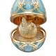 FABERGE- Heritage 18K Yellow Gold with Turquoise Guilloche Enamel and Hen surprise 1442/119 FABERGE- Heritage 18K Yellow Gold with Turquoise Guilloche Enamel and Hen surprise 1442/119