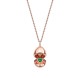 FABERGE - Fabergé Essence Rose Gold Emerald Heart Surprise Locket C1258FP2392/48