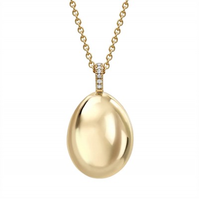 FABERGE - Fabergé Essence Yellow Gold Egg Pendant 925/129