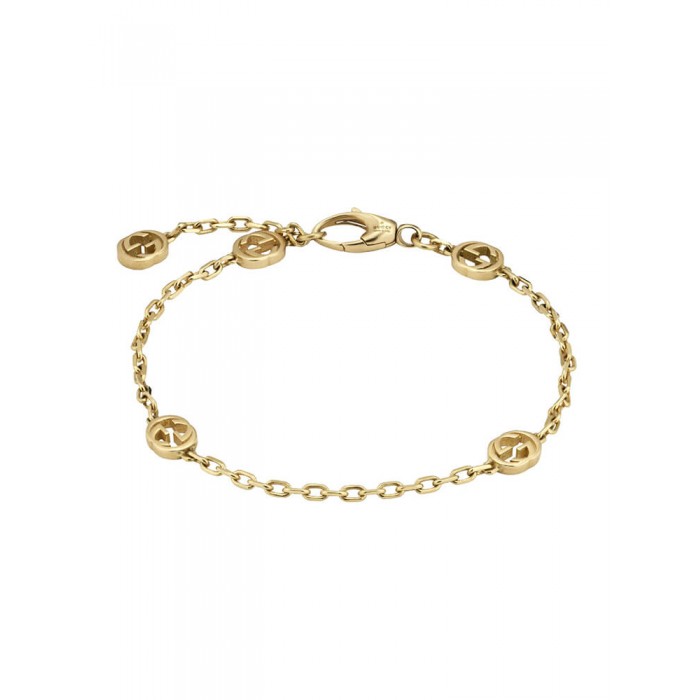 GUCCI-GG Bracelet with Interlocking G motif in yellow gold CIYBA629904001