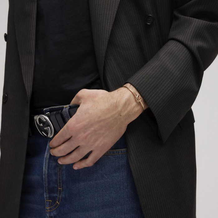 Gucci Horsebit 18k bangle bracelet CYBA865624001