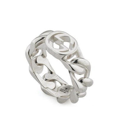 GUCCI-INTERLOCKING G RING SYBC843627001
