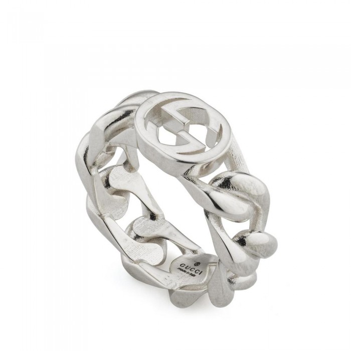 GUCCI-INTERLOCKING G RING SYBC843627001