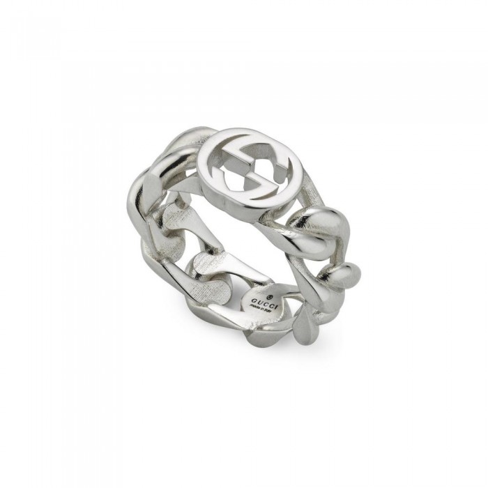 GUCCI-INTERLOCKING G RING SYBC843627001
