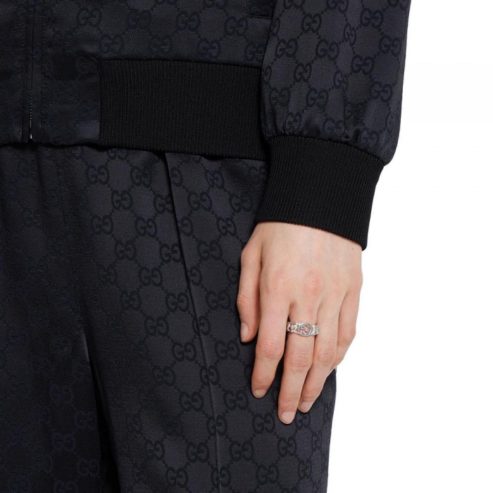GUCCI-INTERLOCKING G RING SYBC843627001