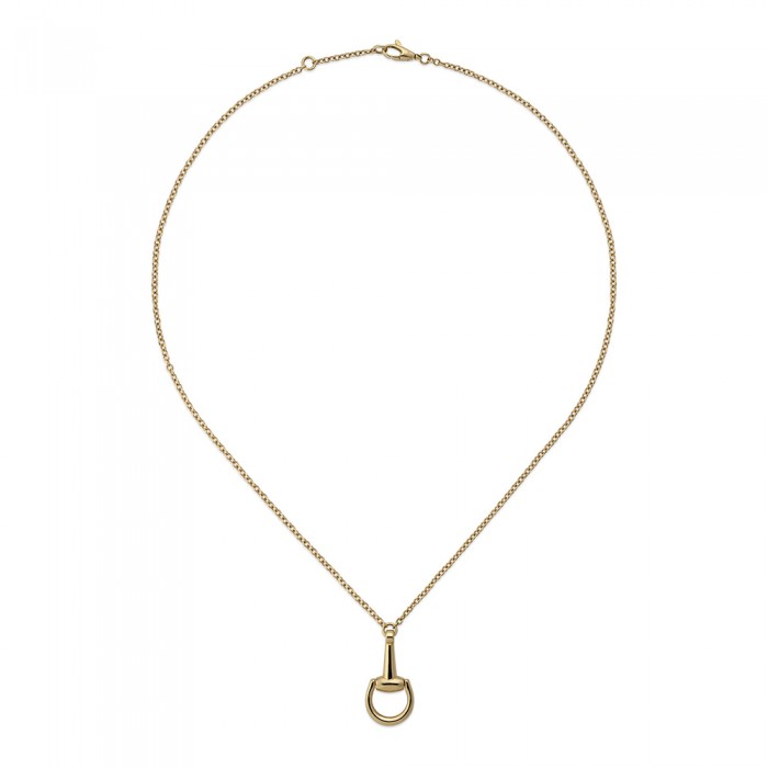 GUCCI-Horsebit 18K chain necklace YBB795818001