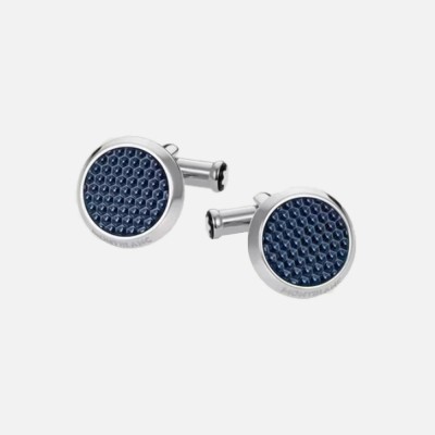 MONTBLANC - Meisterstück Cufflinks with Patterned Lacquer Inlay C112904
