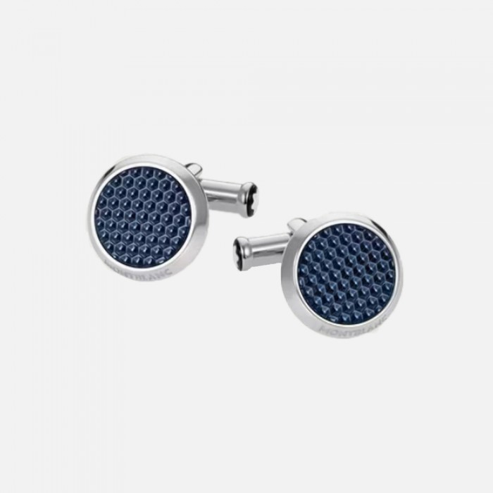MONTBLANC - Meisterstück Cufflinks with Patterned Lacquer Inlay 112904