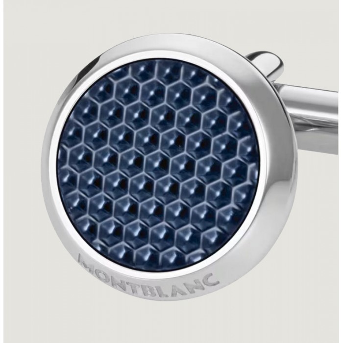 MONTBLANC - Meisterstück Cufflinks with Patterned Lacquer Inlay 112904