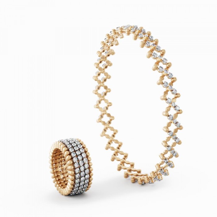 SERAFINO CONSOLI- RING-BRACELET S.RB 5M2 RWG WD