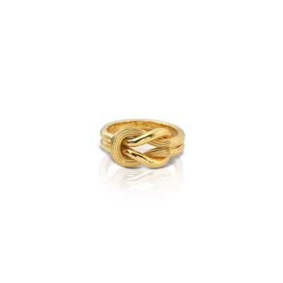 LALAOUNIS-HERCULES KNOT RING IN 18K GOLD 127031