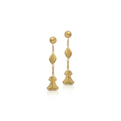 LALAOUNIS-HELEN OF TROY SINGLE STRAND EARRINGS IN 18K GOLD 347603