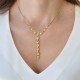 LALAOUNIS-Delicate necklace with satin finish and diamond motifs in 18k gold 524495 LALAOUNIS-Delicate necklace with satin finish and diamond motifs in 18k gold 524495