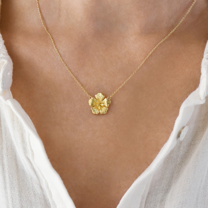 LALAOUNIS-PASTORALE FLOWER PENDANT IN 18K GOLD 526471