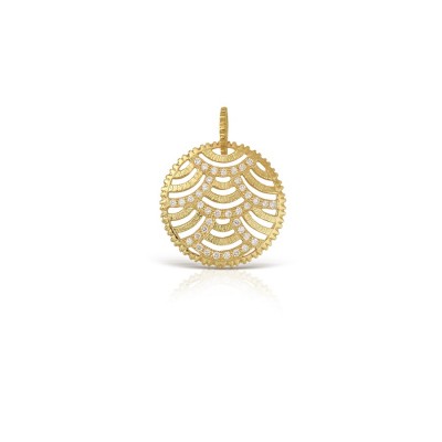LALAOUNIS-NUBIA SCALLOPED PENDANT IN 18K GOLD AND DIAMONDS 644255